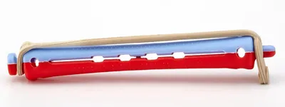Produktbild von Dauerwellwickler LW3 mit 11 mm Durchmesser, blau/rot, Beutel mit 10 Stück