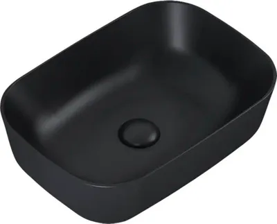 Produktbild von Jungborn Aufsatzwaschbecken NONUS DECEM 455 x 325 mm schwarz matt