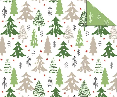 Produktbild von URSUS Motivkarton Weihnachtsbäume 49.5x68cm 300g/qm Fotopapier Bastelkarton