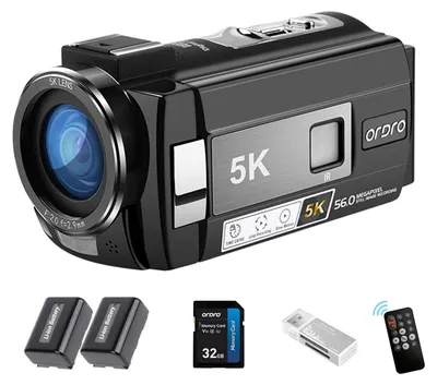 Zdjęcie produktu dla Kamera wideo AE20 5K - noktowizor, cyfrowa, z szerokokątnym obiektywem i stabilizatorem EIS