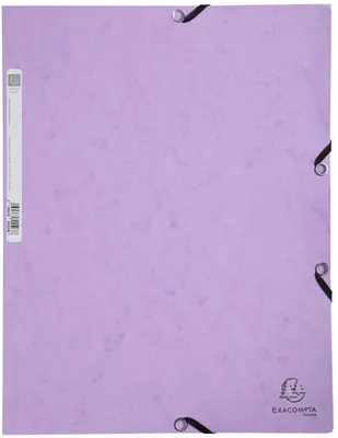 Produktbild von EXACOMPTA Eckspannermappe Aquarel A4 Karton malve