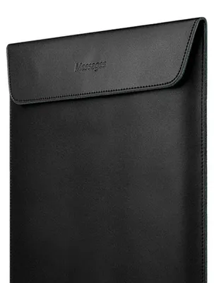 Obrázok produktu pre Taška na notebook pre OS X, obálkový štýl, zPolyuretánkože, presné rozmery, multifunkčné puzdro na notebook pre 13-palcové zariadenia, čierna Imitácia kože, vertikálny štýl, 13 palcov