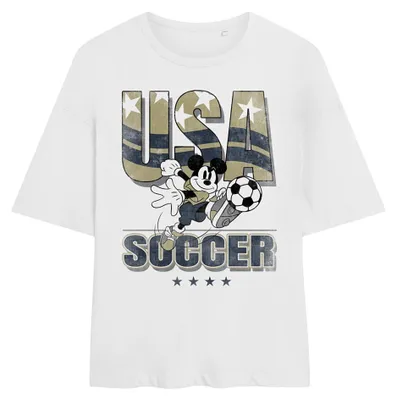 Produktbild von Disney - "USA Soccer" T-Shirt für Damen, Übergroß TV34718 (XL) (Weiß)
