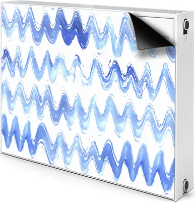 Produktbild von Magnet Radiator Magnet Mat Heizkörper Heizung Verkleidung Abdeckung 80x60 cm  - Wellen, Aquarelle