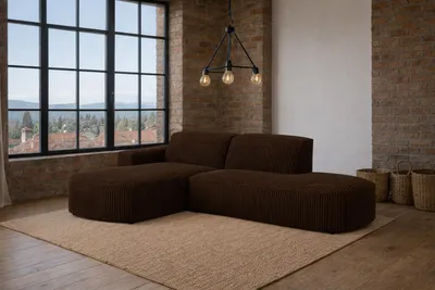 Produktbild von Kaiser Möbel Ecksofa Cursal Atelier, Stoff Poso, Braun, Links