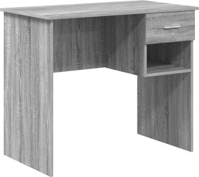 Obrázek produktu pro vidaXL Psací stůl Sonoma, šedý, 90 x 49 x 75 cm, dřevotřísková deska