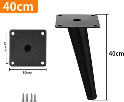 Produktbild von Metallische Salontafelpoten - Woonaccessoires - 40cm - Schwarz