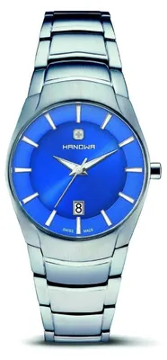 Produktbild von Hanowa Quarzuhr Damenuhr Armbanduhr Edelstahl Silber Blau 16-7021.04.003