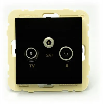 Produktbild von Efapel Logus90 Antennendose RTV SAT Schwarz