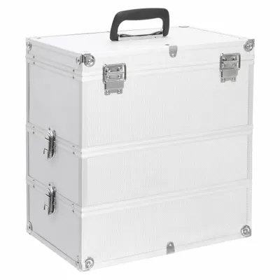 Obrázok produktu pre The Living Store Kozmetický kufrík 37x24x40 cm Strieborný hliník