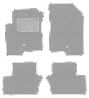 Produktbild von Velours-Fußmatten für Dodge Caliber 2006-2011 (Schrägheck) – 4-tlg, Grau, passgenau – Wielganizator OSLO