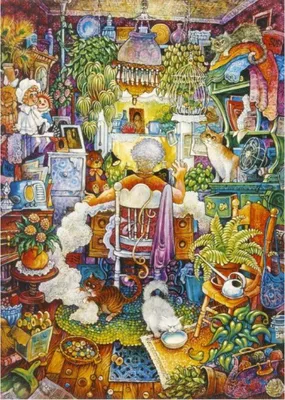 Produktbild von Grafika Puzzle The Sewing Lady - 1000 Teile Puzzle