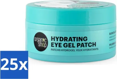 Image de Organic Shop - Patch gel contour des yeux Blue Matcha & acide hyaluronique - Rafraîchissant et hydratant - 60 patchs - Pack avantage - 25 pièces