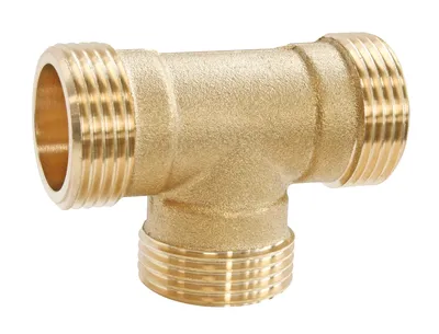 Immagine prodotto di SOMATHERM FOR YOU - Raccordo a T in ottone da avvitare - Triplo maschio 20/27 - Confezione da 2 pezzi