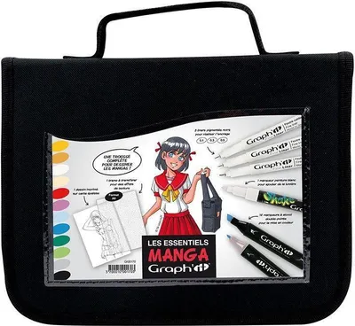 Produktbild von Manga-Set - 12 Marker + 3 Liner + Shake White + A6 Format