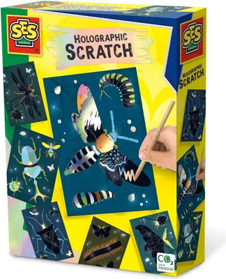 Produktbild von SES CREATIVE Kratzbilder Insekten 6 Stück