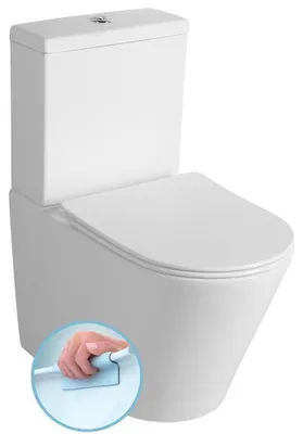 Produktbild von PACO Kombi-WC, spülrandlos,Abgang senkrecht/waagerecht, weiß
