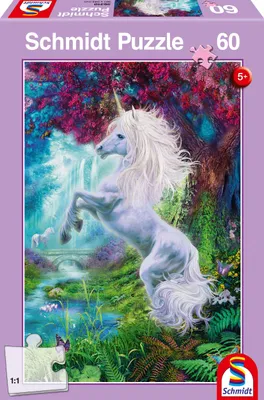 Image de Schmidt Licorne dans la forêt enchantée, 60 pièces