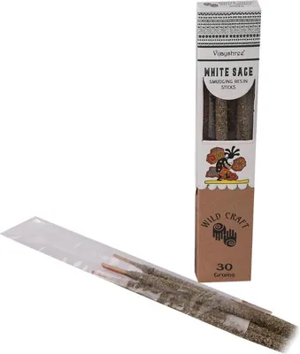 Produktbild von Goldene Ritualharze auf Stäbchen - Weißer Salbei