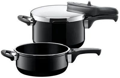 Produktbild von WMF 32.0101.4867, 7,5 l, Keramik, Elektro, Gas, Halogen, Induktion, Schwarz, 28 cm, Edelstahl, 4,5 l