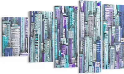 Produktbild von Bild auf Leinwand - Leinwandbild - Abstraktion modern - 100x60cm - Wand Bild - Wanddeko - Leinwanddruck - Bilder - Kunstdruck - Wanddekoration - Leinwand bilder - Wandkunst - EG100x60-3857
