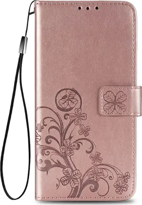 Produktbild von Mobigear Clover Schutzhülle für Samsung Galaxy S20 FE – Klapphülle mit Portemonnaie – Roségold