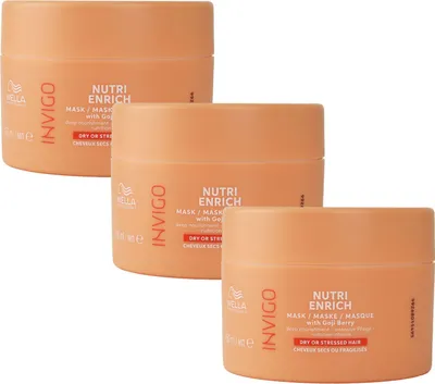 Produktbild von Wella Invigo Nutri Enrich 3 x 150 ml Intensiv-Haarmaske Set