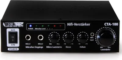 Produktbild von CHILITEC Mini-HiFi-Verstärker CTA-100, schwarz