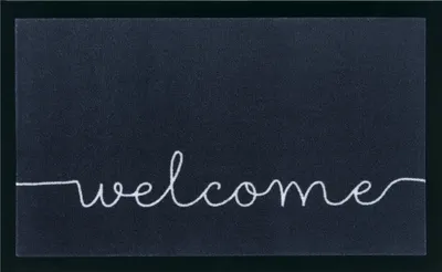 Zdjęcie produktu dla 45x75 cm Mata antypoślizgowa Welcome 104512 Antracyt / Krem - na zewnątrz i do domu