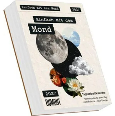 Produktbild von Tagesabreißkalender Einfach mit dem Mond 2027, 12,5 x 16 cm, tägliche Mondimpulse zum Aufstellen