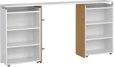 Produktbild von Nachtkommode - Weiß Hochglanz 26,3x164,9x79,8h cm