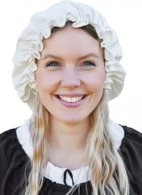 Produktbild von Mittelalterhaube für Damen, verschiedene Farben : natur Farbe: natur