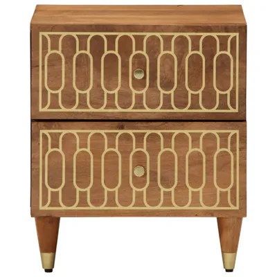 Immagine prodotto di Comodino 40x33x46 cm in Legno Massello di Mango