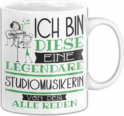 Produktbild von Studiomusikerin Tasse Geschenk Ich Bin Diese Eine Legendäre Studiomusikerin Von Der Alle Reden Geschenkidee Geburtstag Weihnachten (Weiß)