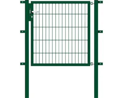 Immagine prodotto di Alberts 647070 Cancello singolo Flexo con accessori, verde, larghezza 100 cm, altezza 100 cm