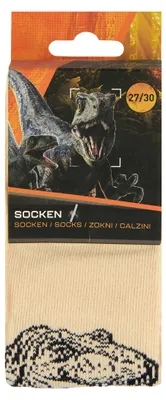 Produktbild von Jurassic World T-Rex Kinder Socken 3 Paar, Größe:27-30