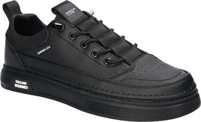 Produktbild von AMERICAN CLUB HA93 Slip-on Schuhe, Sneakers für Herren, Schuheinlage "MEMORY FOAM SYSTEM" Schwarz 44