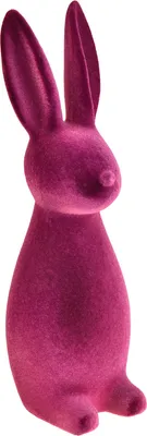 Produktbild von Osterdeko Figur Hase Beflockt für Tisch und Raumgestaltung