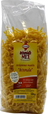 Produktbild von Schmids No.1 Bandnudeln „schmal“ 4 mm – 500 g, herzhaft & kochfest