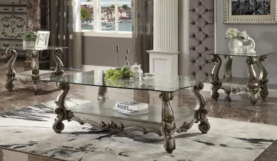 Image de Table basse design noble table d'appoint canapé salon table baroque rococo Nouveau