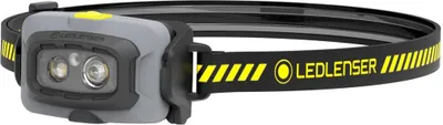 Produktbild von Ledlenser HF4R Work Stirnlampe schwarz, bis 500 Lumen, 130m Leuchtweite, 72g, 35 Std Laufzeit, IP68, mit Akku
