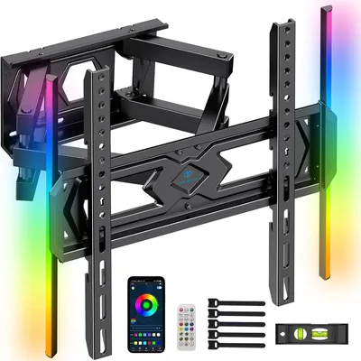 Image de Support mural pour téléviseurs de 25 à 70 pouces, capacité de 45 kg, pivotant