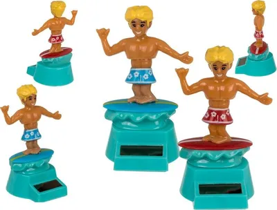 Produktbild von Surfer Solarfigur Wackelfigur, Meer, Strand Surferboy Wackelkopffigur Deko Welle
