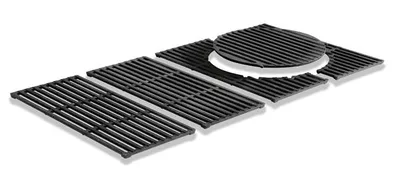 Produktbild von Enders Grillrost Grillgitter Gusseisenrost Switch Grid Rost-in-Rost System für Kansas 4 Turbo Gusseisen emaliert schwarz