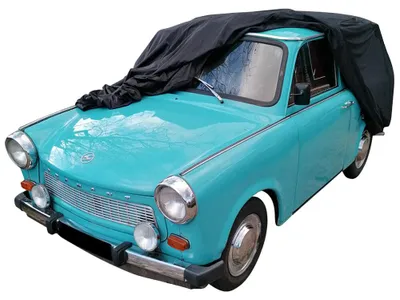Image de Housse de voiture extérieure adaptée à Trabant 601 Noir Imperméable et