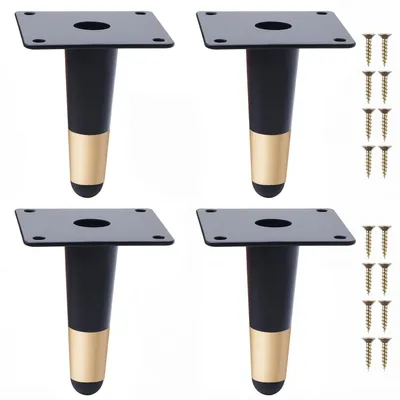Imagen del producto de Omgoods - Juego de 4 patas cónicas para muebles, ideales para mesas y sillas