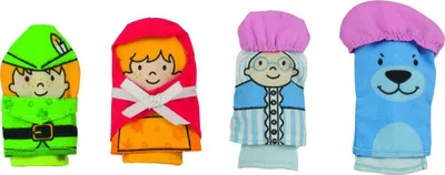 Produktbild von goki 51654 Fingerpuppen 'Rotkäppchen', bunt (1 Set)