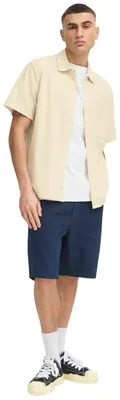 Image de !SOLID SDOSVALD Chemise à manches courtes pour homme, coupe décontractée, en coton mélangé