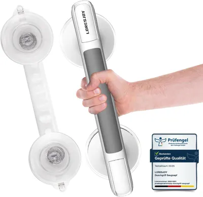 Produktbild von Badewannengriff mit Saugnapf 33 cm, 2 Stück, bis 110 kg, für Senioren