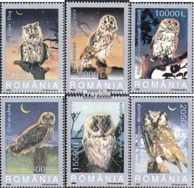 Produktbild von Briefmarken Rumänien 2003 Mi 5729-5734 (kompl.Ausg.) postfrisch Eulen